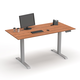 Piètem bureau E-More 2M2S TQD h.700-1180mm blanc 