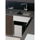 Highline 1 afvalemmer 10+10l rvs k.40cm volledig uittrekbaar met SoftClose