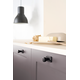 Knop FIRM BA64 L45.8 zamak zwart textuur