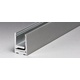 Voorgeboord klikprofiel PROFIX, voor 8/13.5 mm glas, B21 H30 L3000, mat aluminium