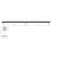 Greep VILLA LONG BA640 L690 alu + zamak nikkel