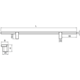 Greep REEV BA640 L760 Aluminium Mat brons
