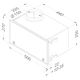 Novy box recircul filtre monoblock blanc 270x500 