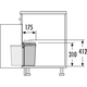 Hailo pico afvalemmer wit 5l