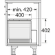 Poubelle hailo triple XL 80cm 74l 2x 28l + 1 x 18l avec couvercle