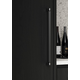 Poignée BROOKLYN BA320 L330 aluminium brossé noir