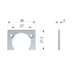 Adaptateur 2mm charnière Kimana 