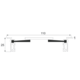 Passe cable Exit duo alu 110x320x25mm +couvercle  