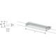 Greep HEXXA L200 aluminium mat zwart