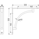 Consoles vario-line 22cm look inox  