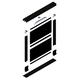 Profil-H horizontal PRH10V Terra 4m alu noir  