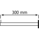 Barre latérale fixe 30cm anthracite 