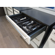 Modulo set bestekindeling zwart + antslip zwart K120 473x1124x50mm