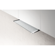 Glass out inbouw afvoer rvs + glas 60 cm
