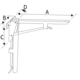 Consoles pliable hebgo 480mm gris 