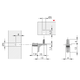 Support tablette K-Line d.5mm nickele a/pin 