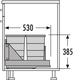 Poubelle hailo bottom mount 40-60cm 2x24l - support metal. - sortie totale