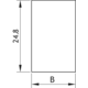 Embout MIRROR, B19.5 H25 L1, mirror