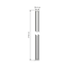 Amari structure sol/plafond h.2200mm alu  