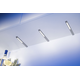 Slim led-Set 2 x 5.4w 12V 3500k inox 