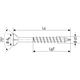 Spax-m vijs 3.5x45 met boorpunt 
