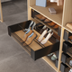 Chic line porte chaussures anthracite l.700-800mm 