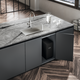 Mythos Water Hub 5 en 1 - Mitigeur à bec orientable / Levier sur le côté / Inox