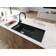 Mythos Water Hub 6 en 1 - Mitigeur à bec orientable / Levier sur le côté / Noir mat