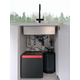 Maris Water Hub - Système 3 en 1 à bec orientable / Levier sur le côté / Noir mat / Bouilloire 4 litres