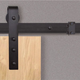 Casa set coulissant acier noir 100kg l.2300mm pour largeur de porte 1010-1200mm