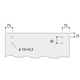 Casa set coulissant acier noir 100kg l.2300mm pour largeur de porte 1010-1200mm