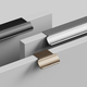 Greep VOLET ba160 aluminium geborsteld zwart