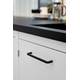 Greep compact ba160 l172 zamak mat zwart