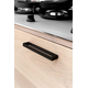 Poignée cubico ea96 l105 zamac noir mat 