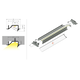 Profilé Led diagonal10 C 3000 anodisé 