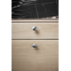 Bouton DOME 49.8x35.9x25Ø6 zamac look inox 