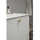 Bouton DOT Ø30 H26 Laiton doré brossé 