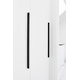 Poignée elan ea1088 l1200 alu brossé noir mat 