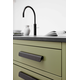 Poignée fall ea128 l140 alu bronze antique 