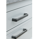 Poignée fold ea160 l170 zamac gris antique 