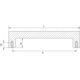 Poignée flat ea192 l206 zamac look inox 