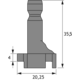 Profieladapter,  mat zwart