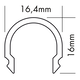 S line cover rond mat 2000mm