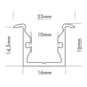 S line led profiel recess wit 2000mm