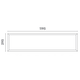 Infinity led Panel 230V rectangulaire 4000K