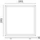 Infinity led Panel 230V vierkant 4000K