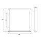 Opbouframe Infinity Panel vierkant