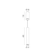 Linea pendel led blanc 7W 230V 3000K 550lm 