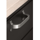 Poignée locker ea128 l140 zamac look inox 