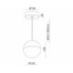 Mime-S pendel led wit 11W 230V 3000K 950lm